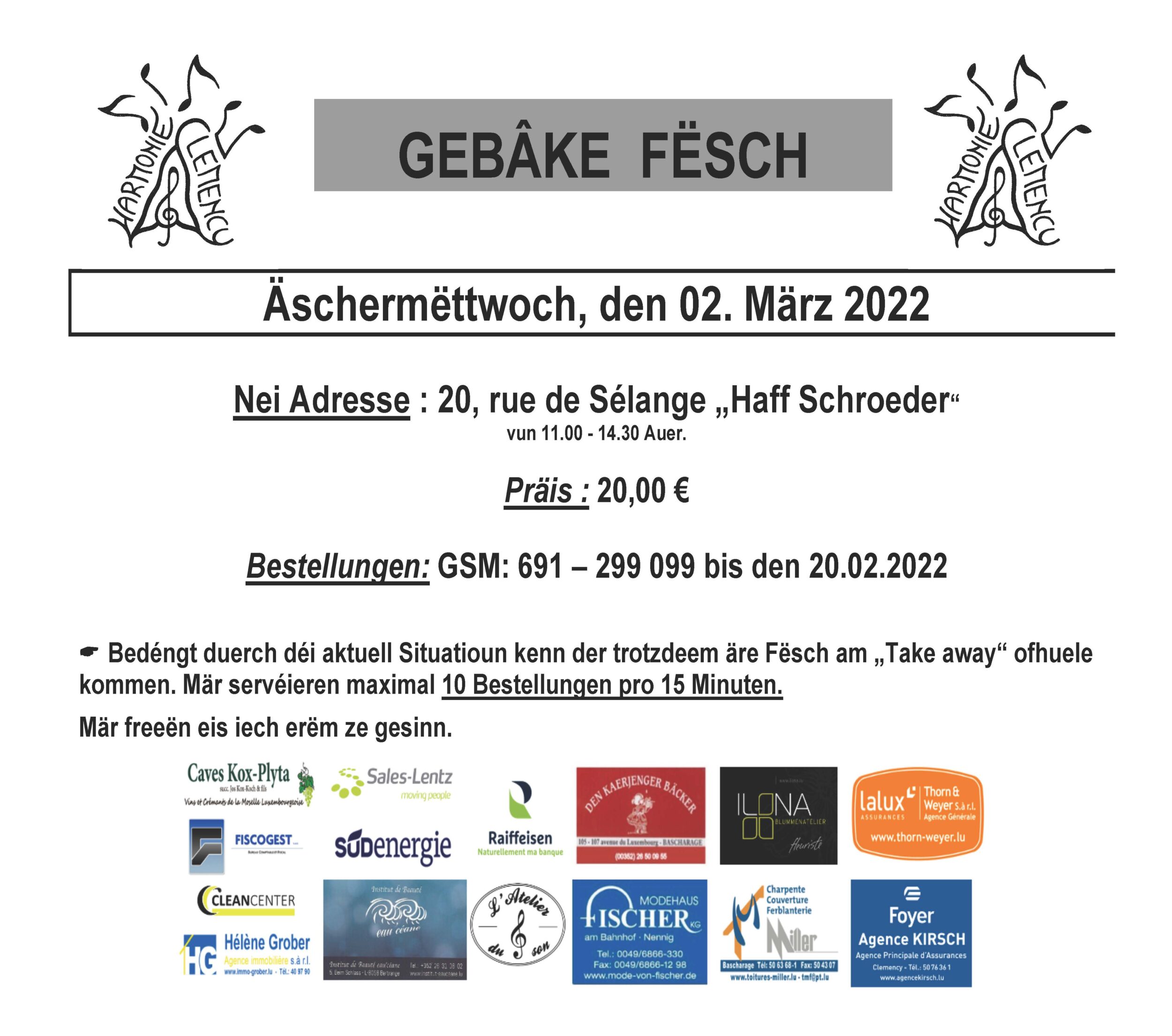 Fësch-Äschermëttwoch 2022