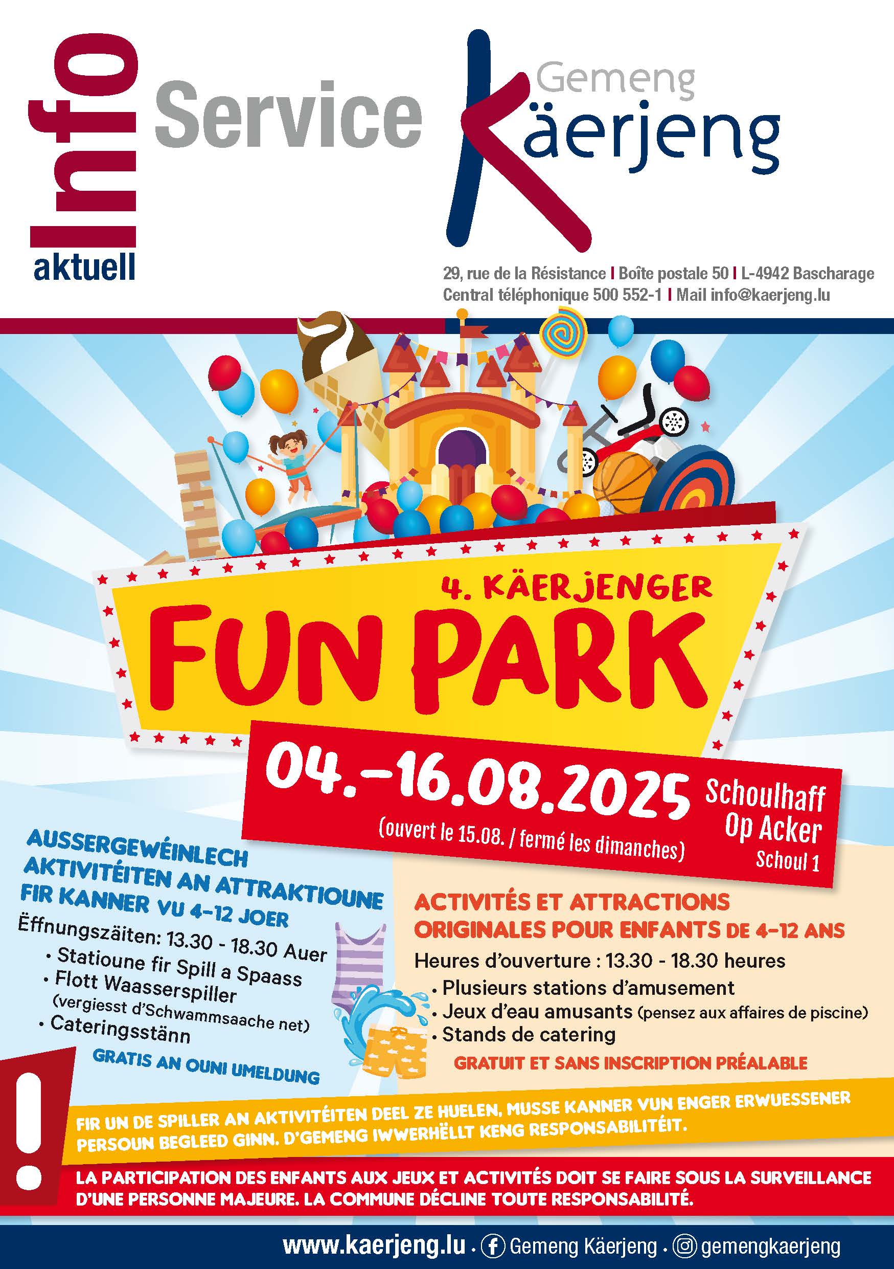 info aktuell_A5_06-25_Käerjenger Fun Park BAT_Page_1