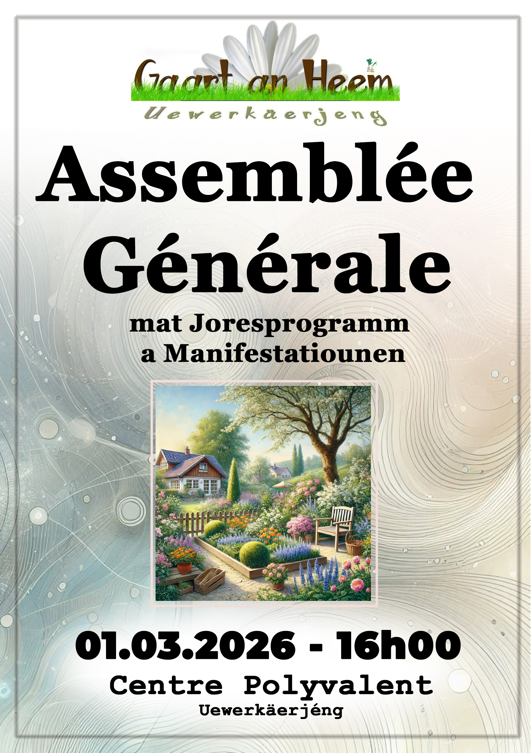 Assemblée générale – Gaart an Heem Uewerkäerjeng